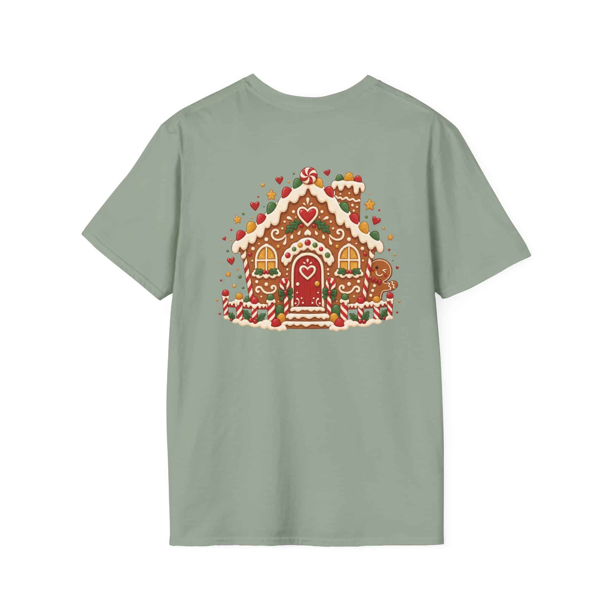 Gingerbread Gang Unisex Softstyle T-Shirt - Cute Gingerbread Christmas Graphic Tee - Image 17