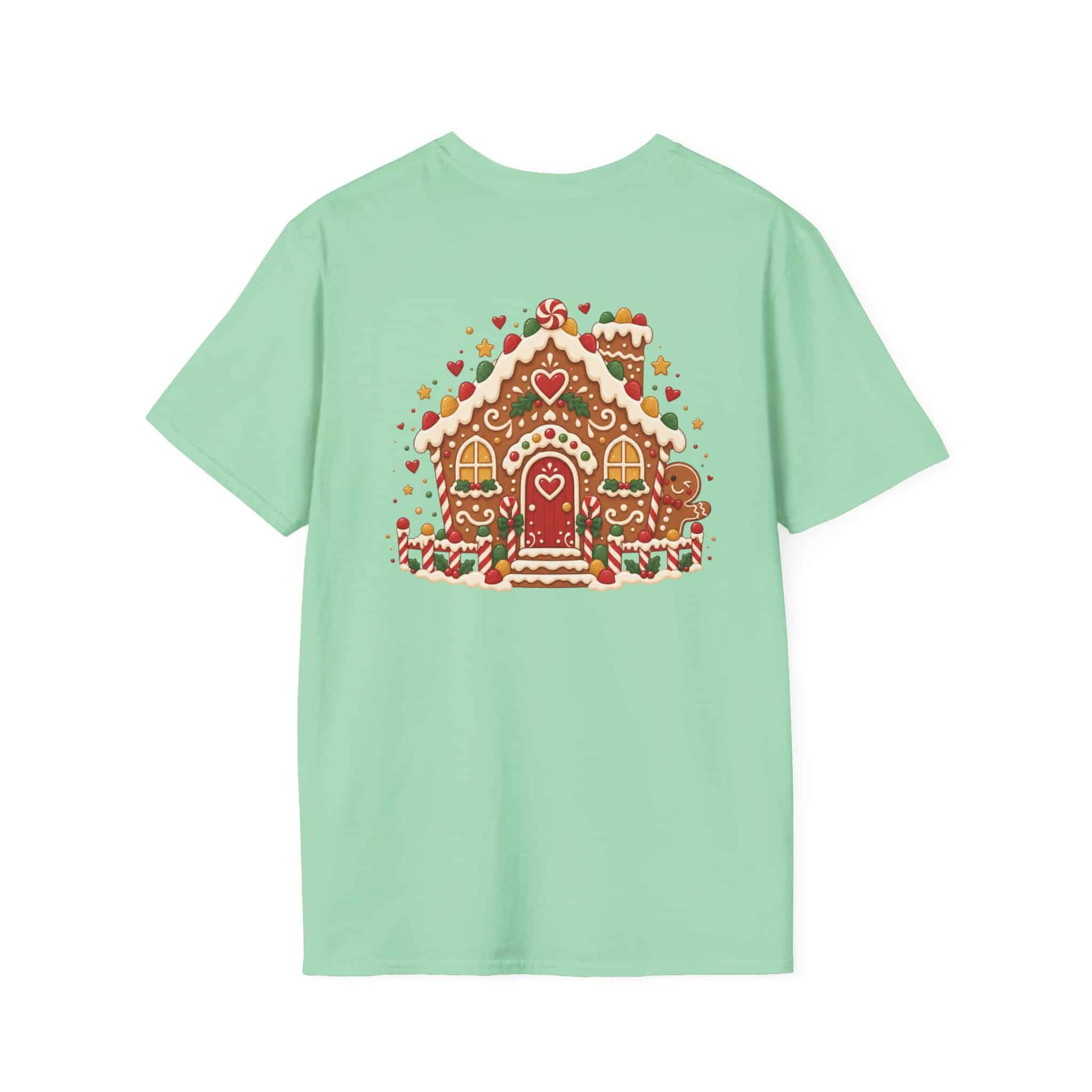 Gingerbread Gang Unisex Softstyle T-Shirt - Cute Gingerbread Christmas Graphic Tee - Image 24