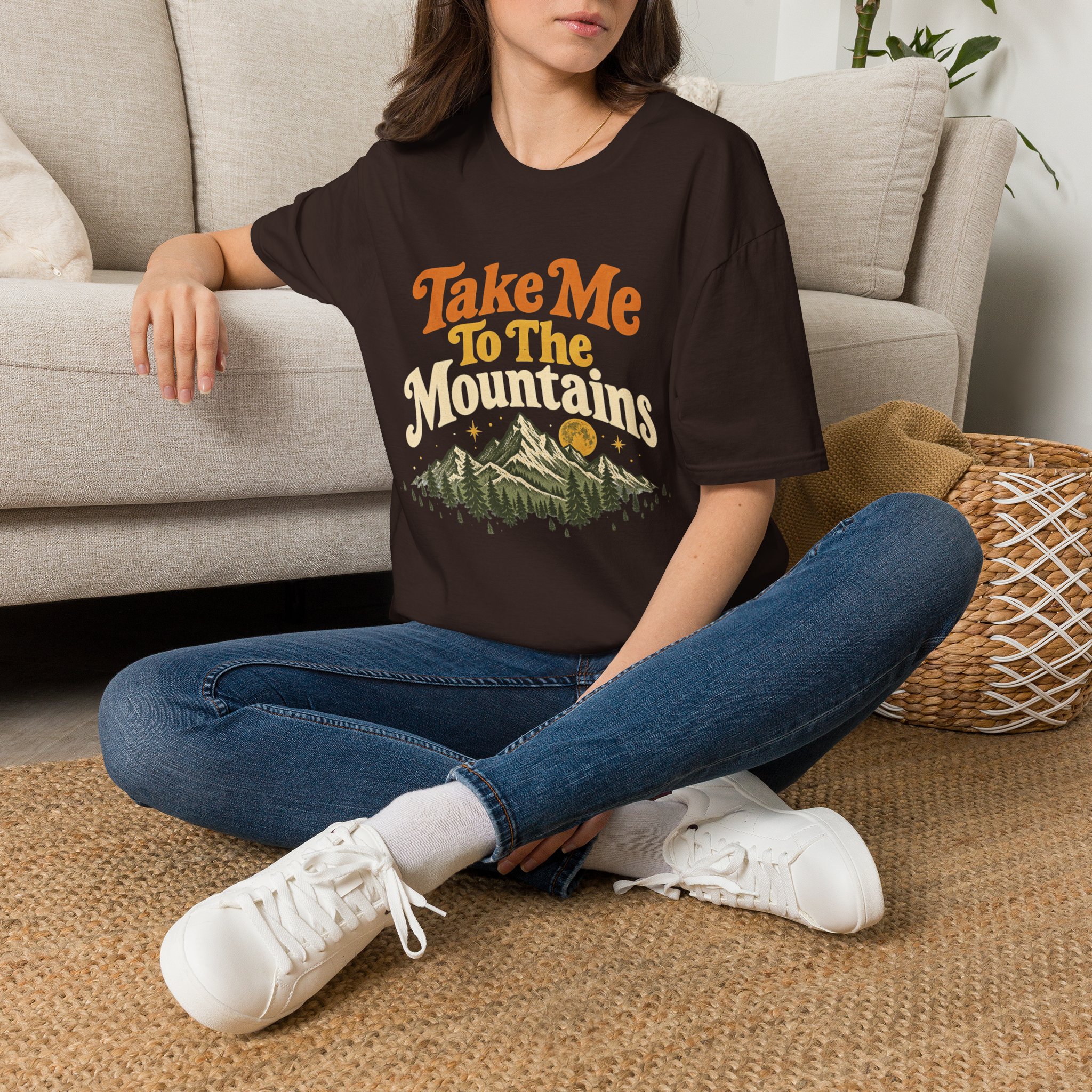 Take Me To The Mountains Unisex Softstyle T-Shirt | Vintage Outdoor Graphic Tee - Image 15
