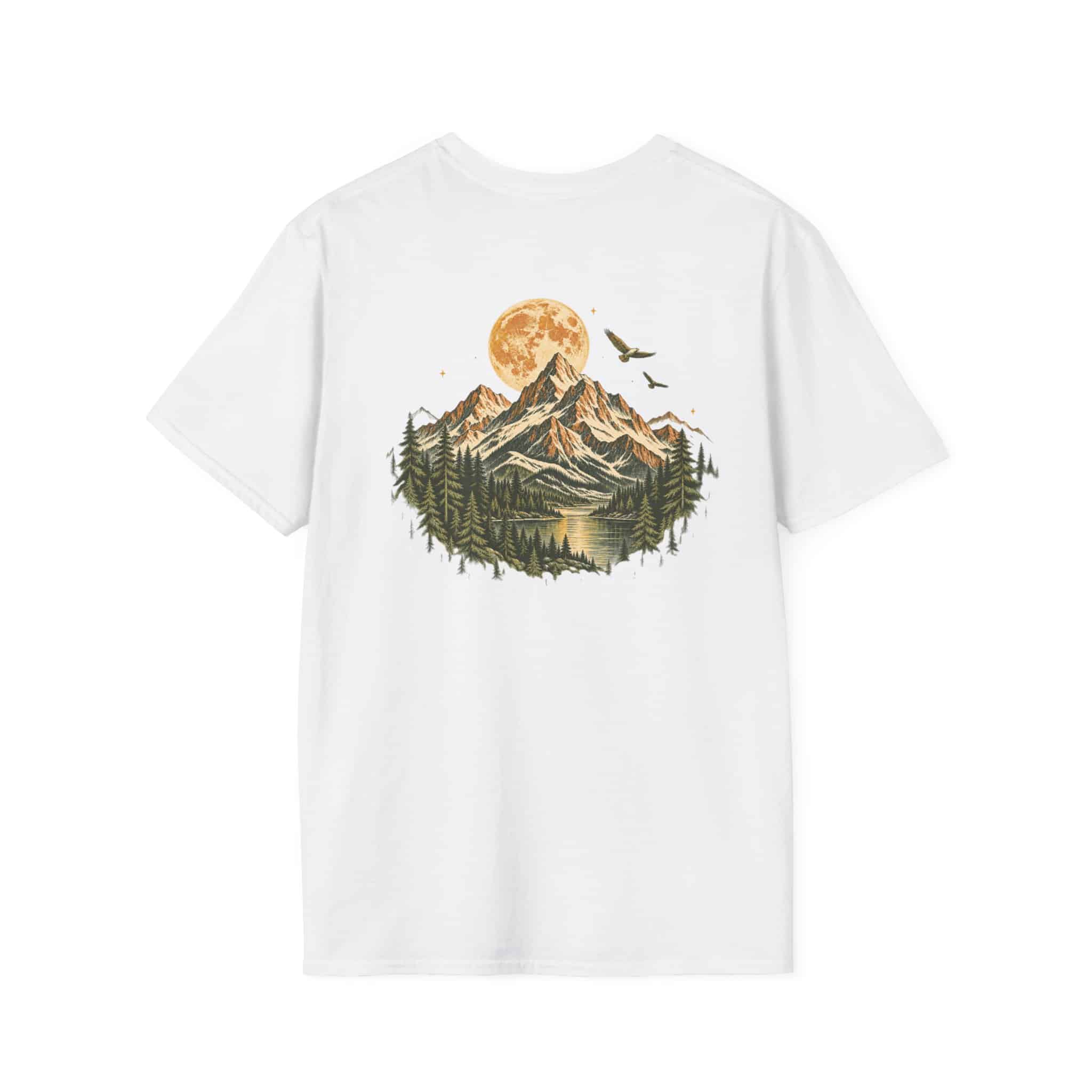 Take Me To The Mountains Unisex Softstyle T-Shirt | Vintage Outdoor Graphic Tee - Image 3