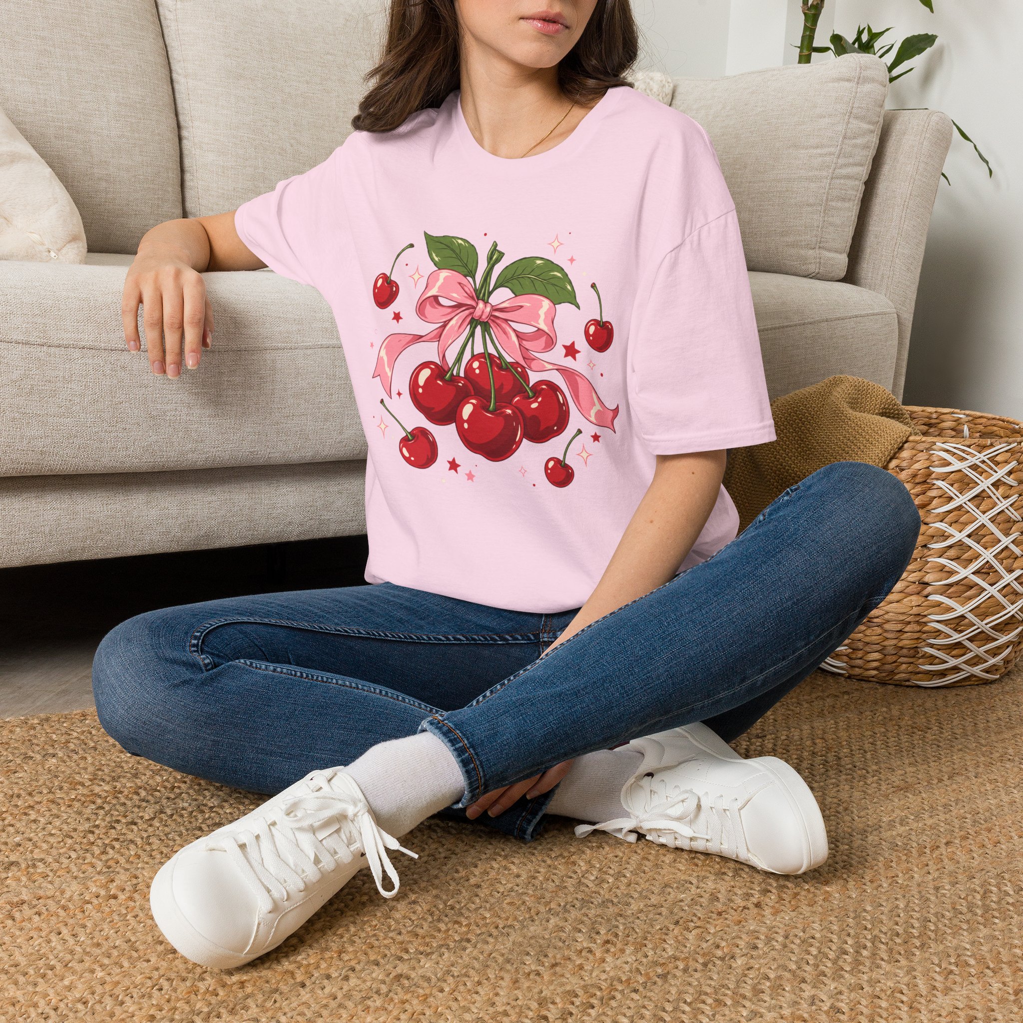Cherry Pop Unisex Softstyle T-Shirt - Retro Cherry Graphic Tee - Image 25