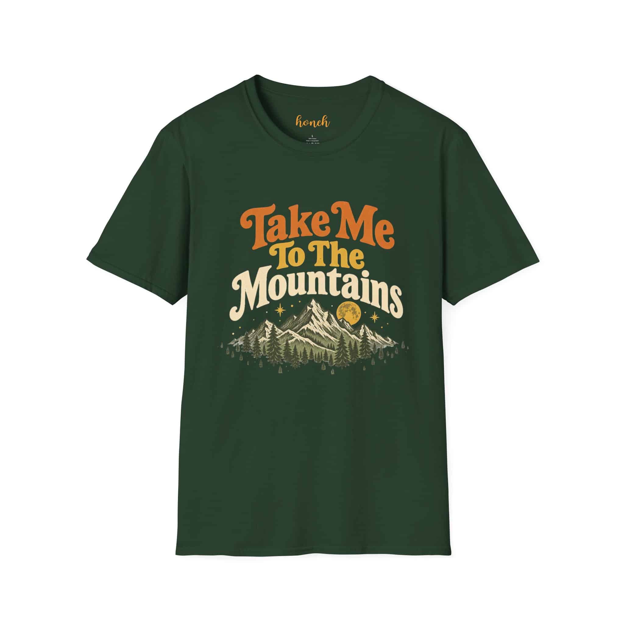 Take Me To The Mountains Unisex Softstyle T-Shirt | Vintage Outdoor Graphic Tee - Image 30