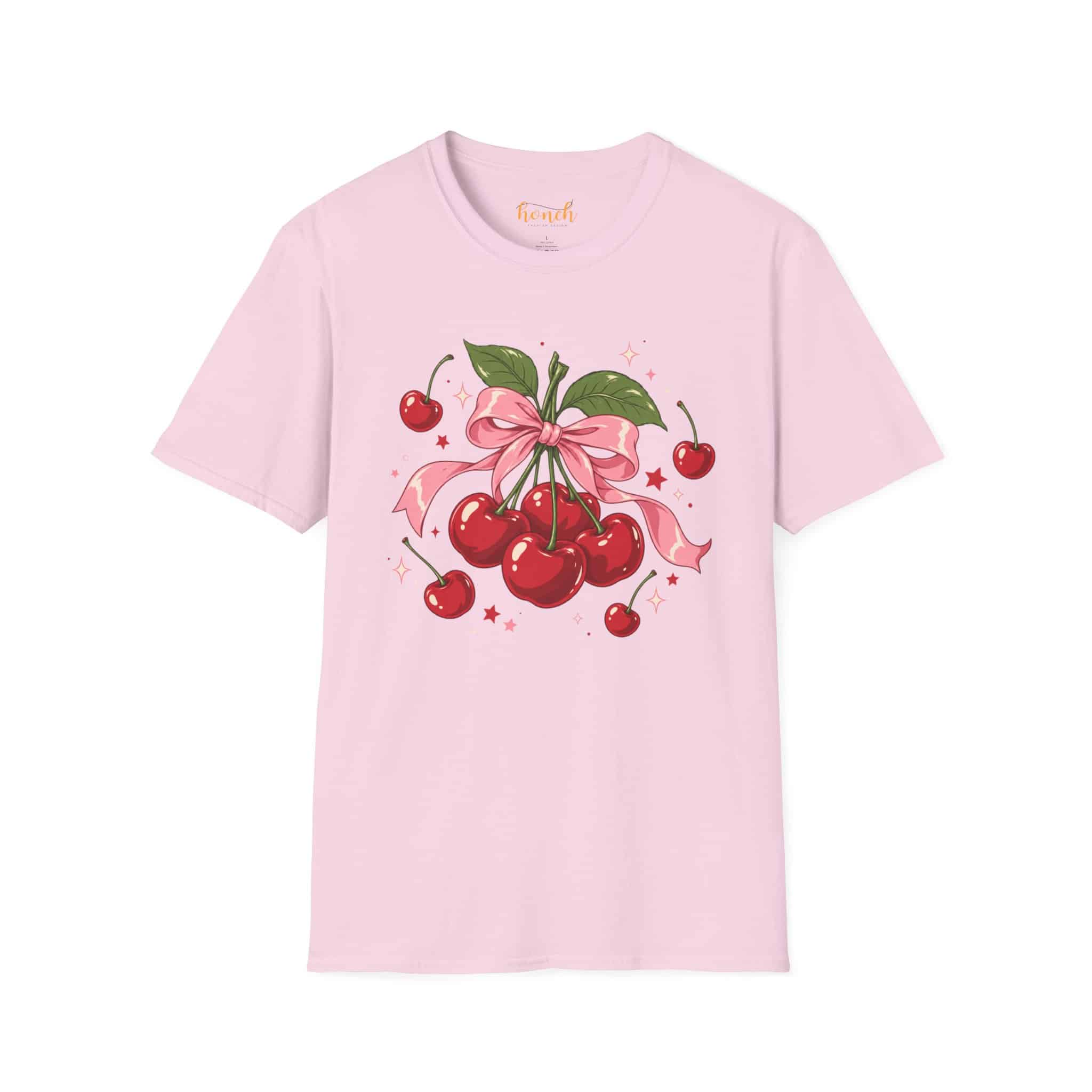 Cherry Pop Unisex Softstyle T-Shirt - Retro Cherry Graphic Tee - Image 26