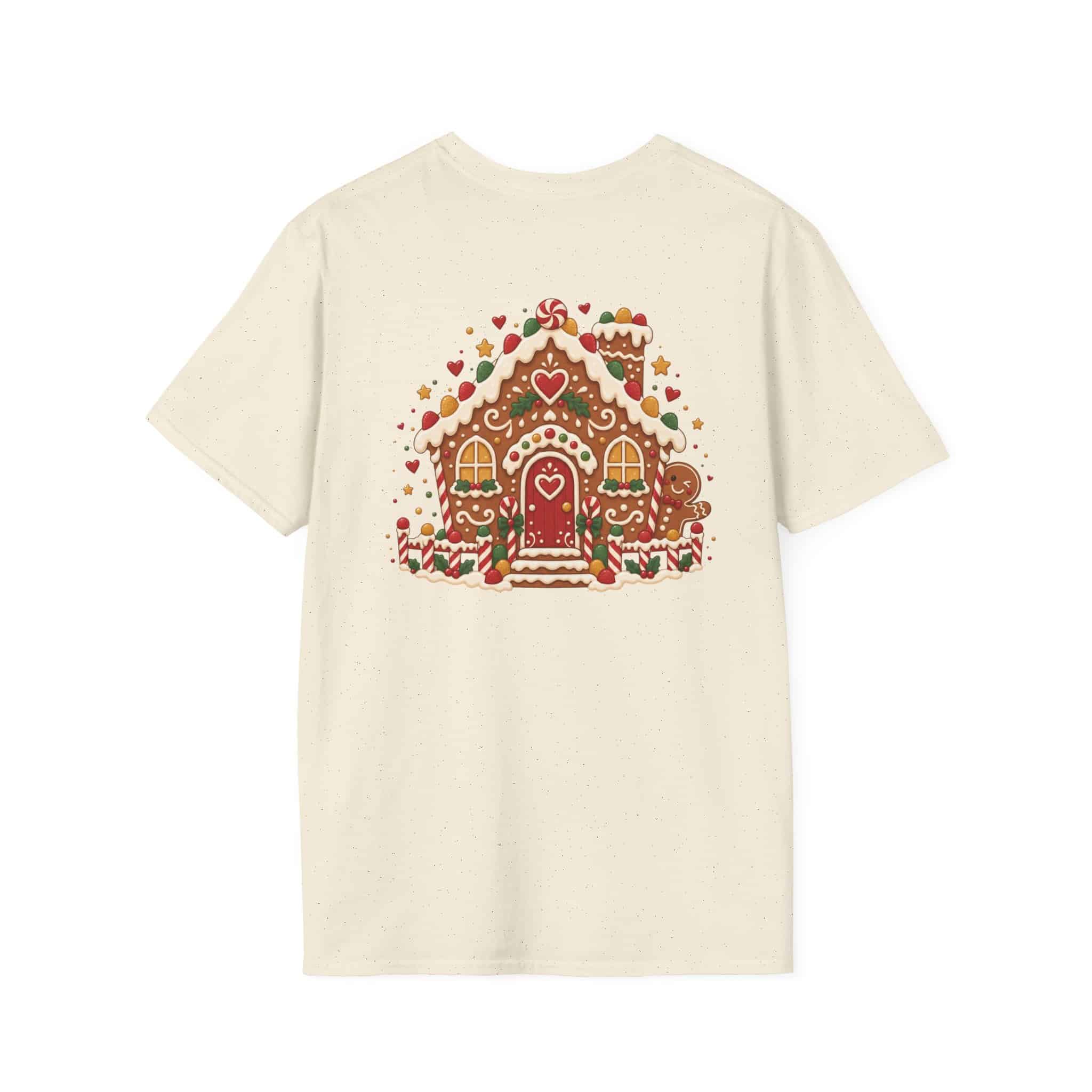 Gingerbread Gang Unisex Softstyle T-Shirt - Cute Gingerbread Christmas Graphic Tee - Image 10