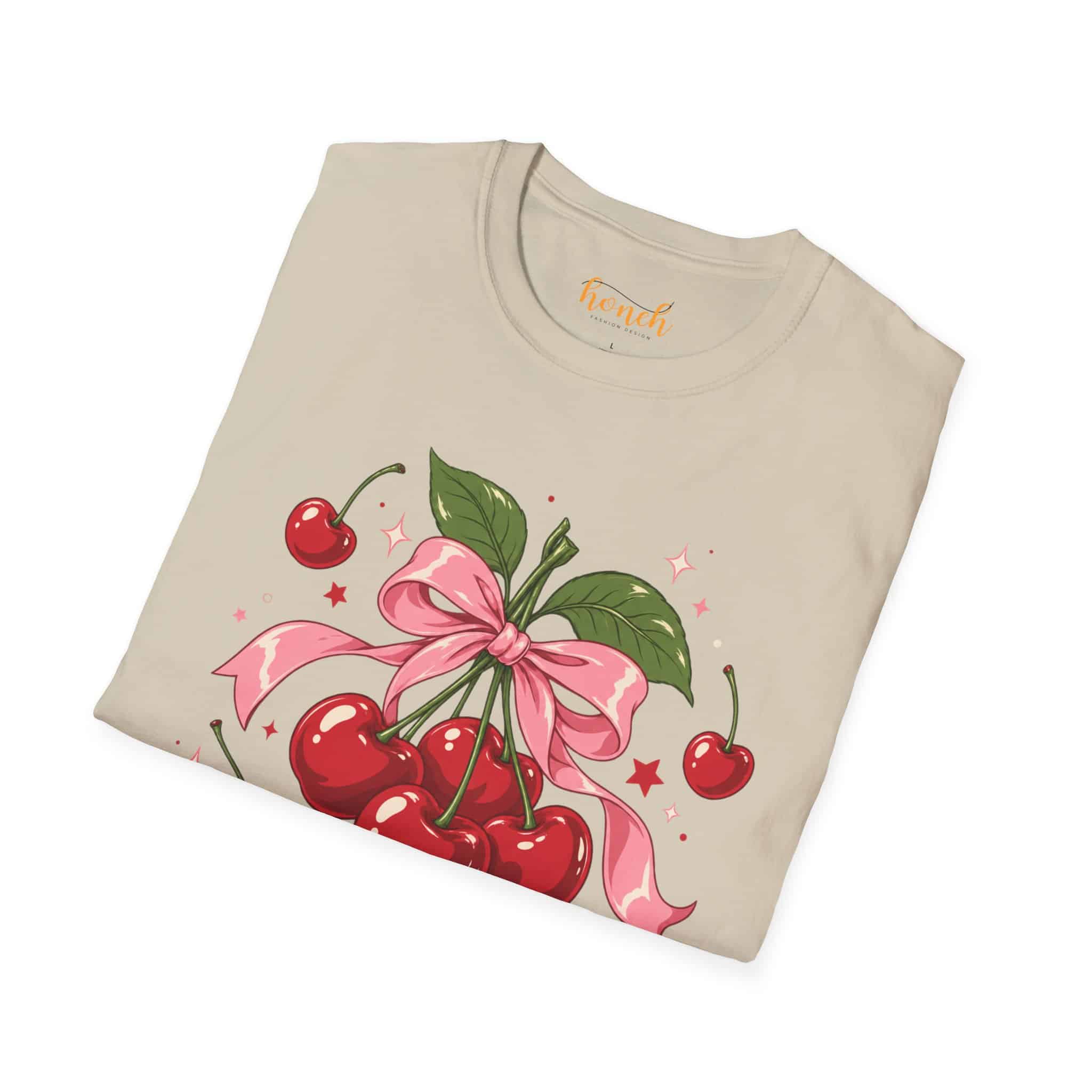 Cherry Pop Unisex Softstyle T-Shirt - Retro Cherry Graphic Tee - Image 13