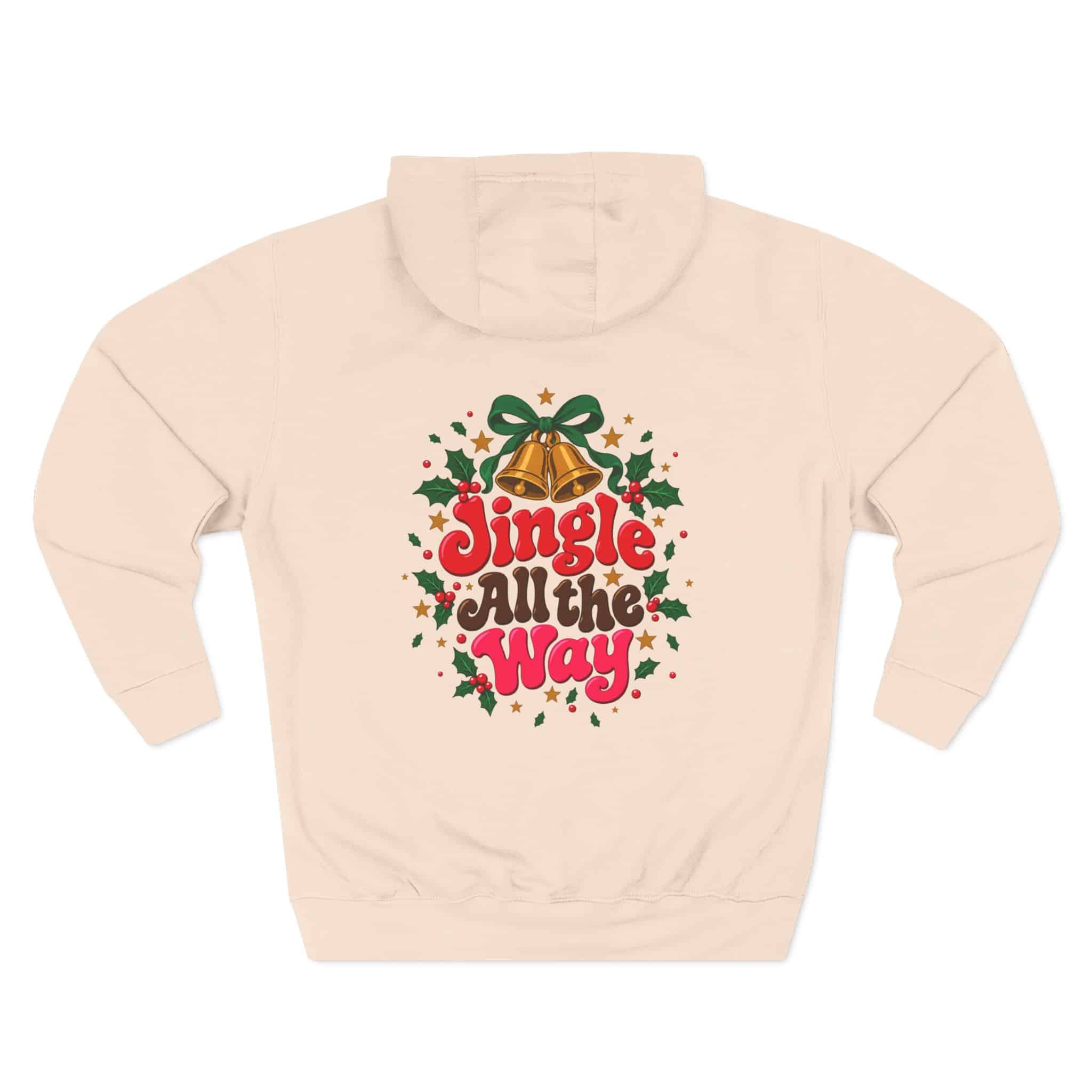 Merry and Bright Christmas Hoodie - Retro Groovy Holiday Ornaments Candy Cane Christmas Hoodie - Image 19