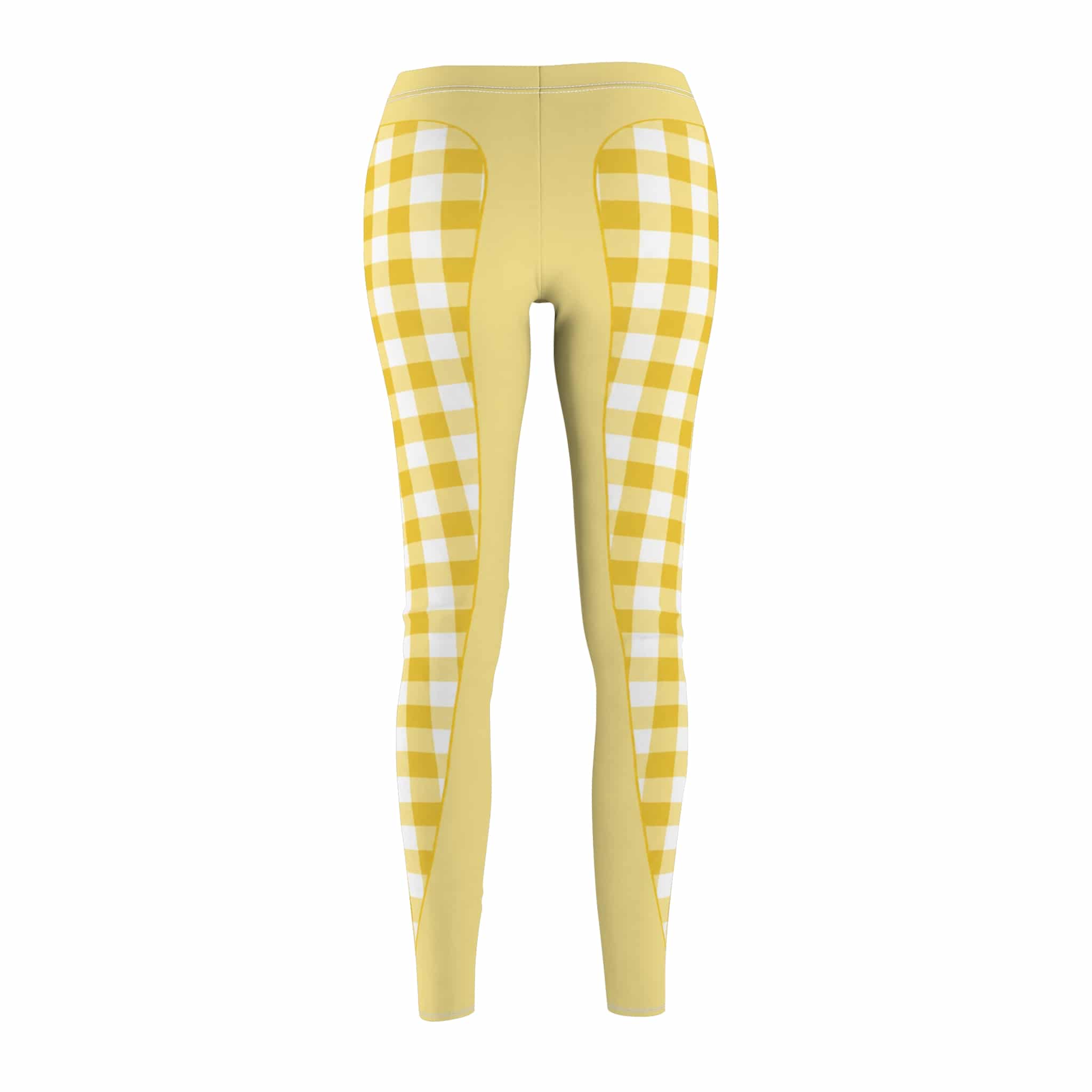 Butter yellow gingham leggings: a soft, sunny check for every day - Image 5