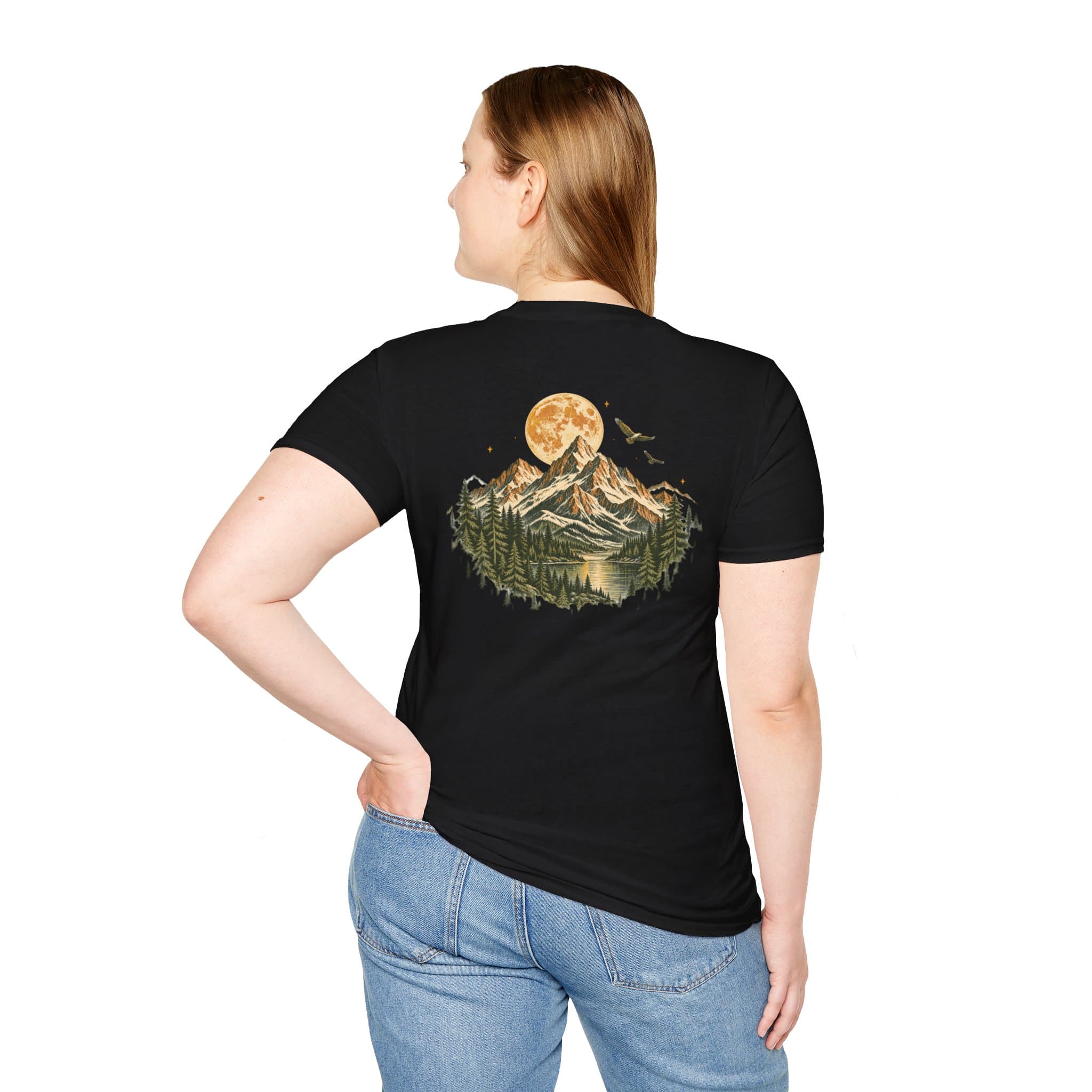 Take Me To The Mountains Unisex Softstyle T-Shirt | Vintage Outdoor Graphic Tee - Image 13