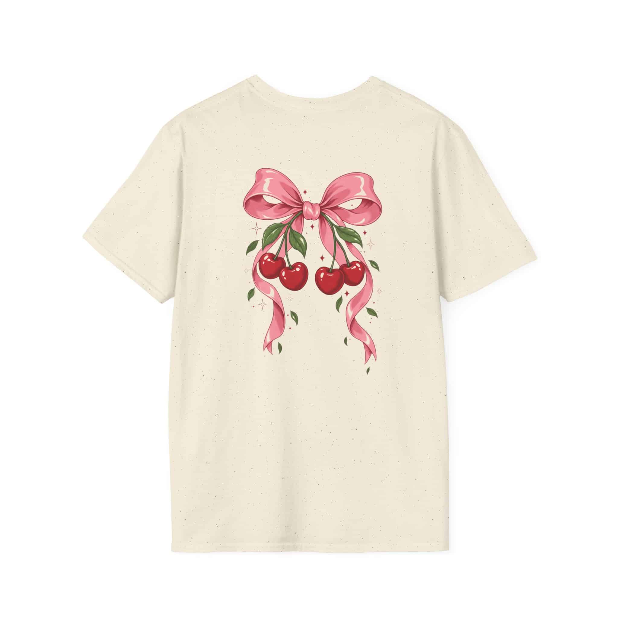 Cherry Pop Unisex Softstyle T-Shirt - Retro Cherry Graphic Tee - Image 19