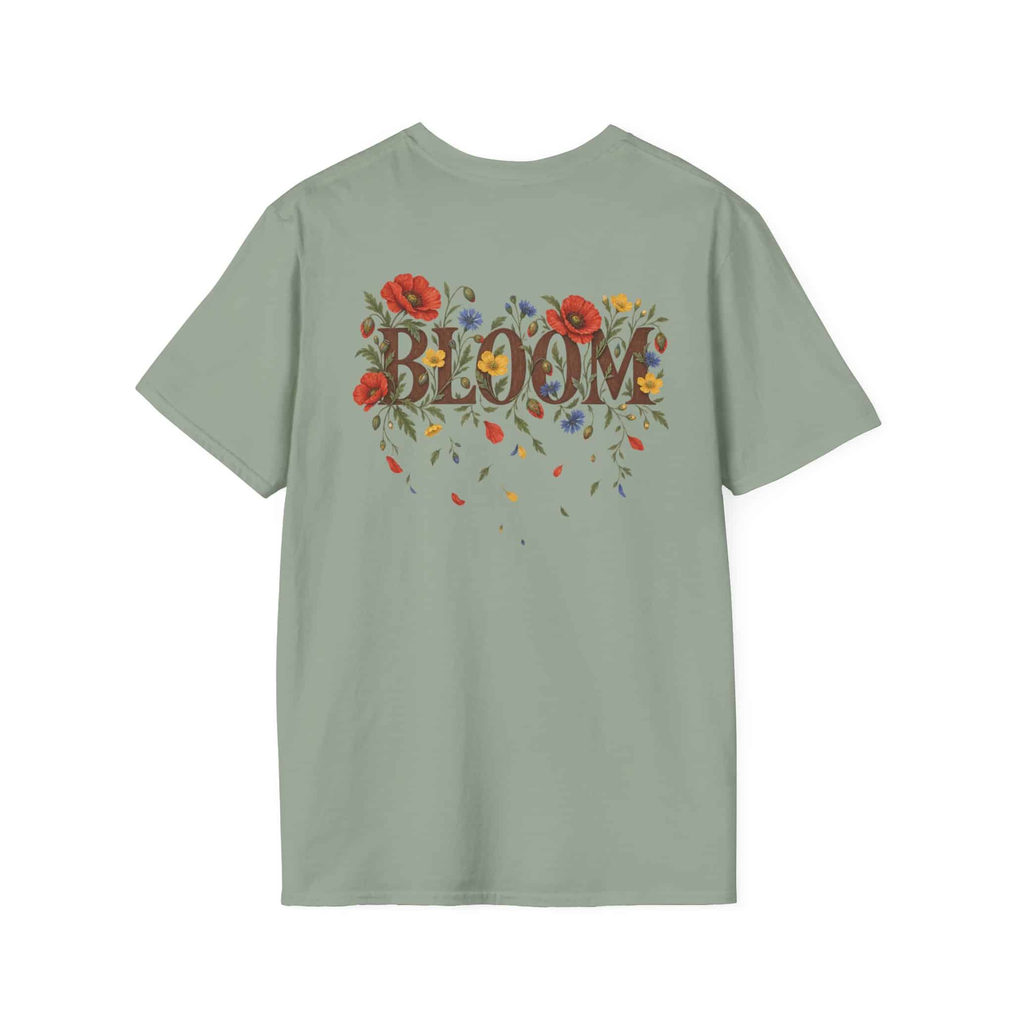Bloom Where You Are Planted Unisex Softstyle T-Shirt - Wildflower Quote Graphic Tee - Image 31