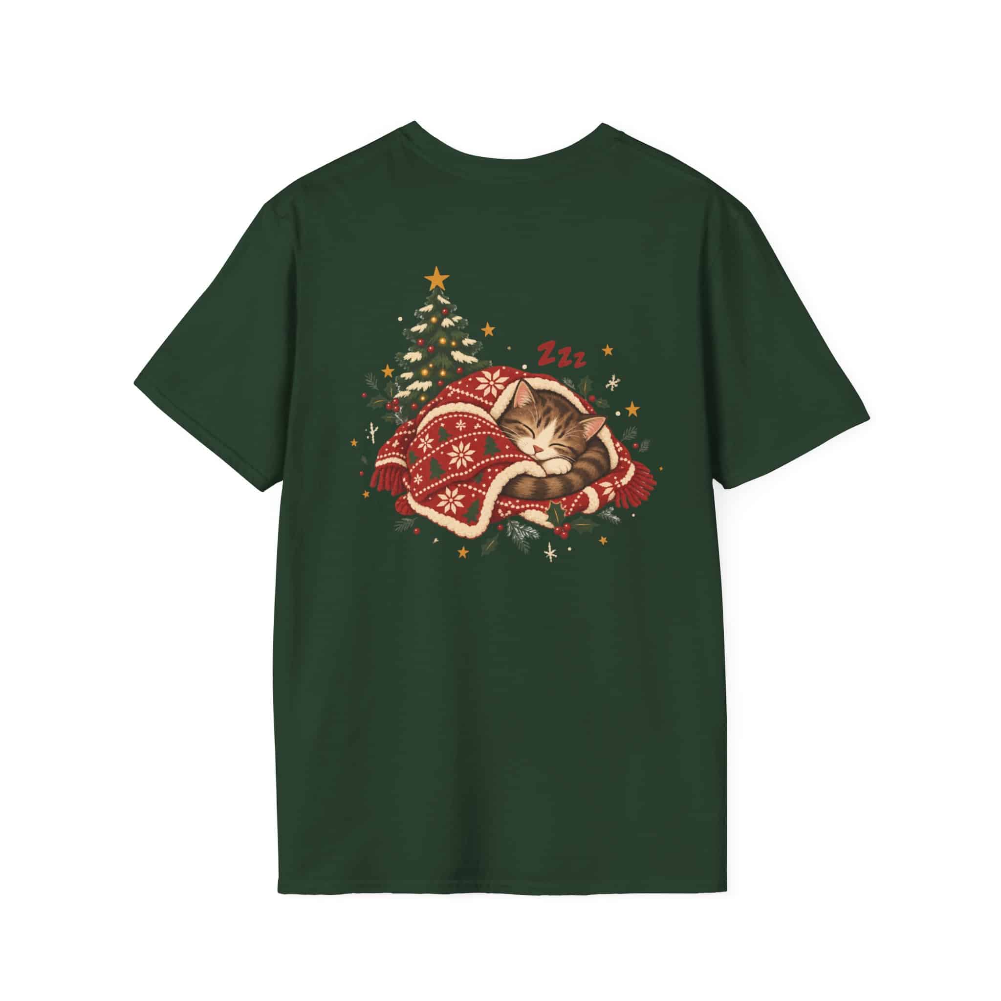 Most Likely To Nap Through Christmas Unisex Softstyle T-Shirt | Funny Holiday Graphic Tee - Image 24
