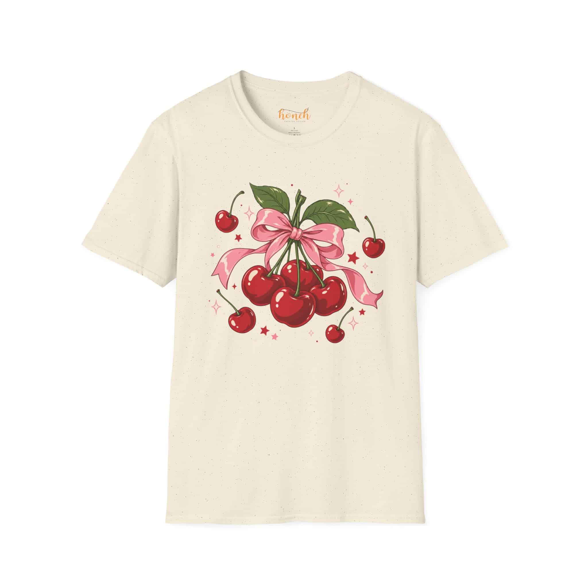 Cherry Pop Unisex Softstyle T-Shirt - Retro Cherry Graphic Tee - Image 18