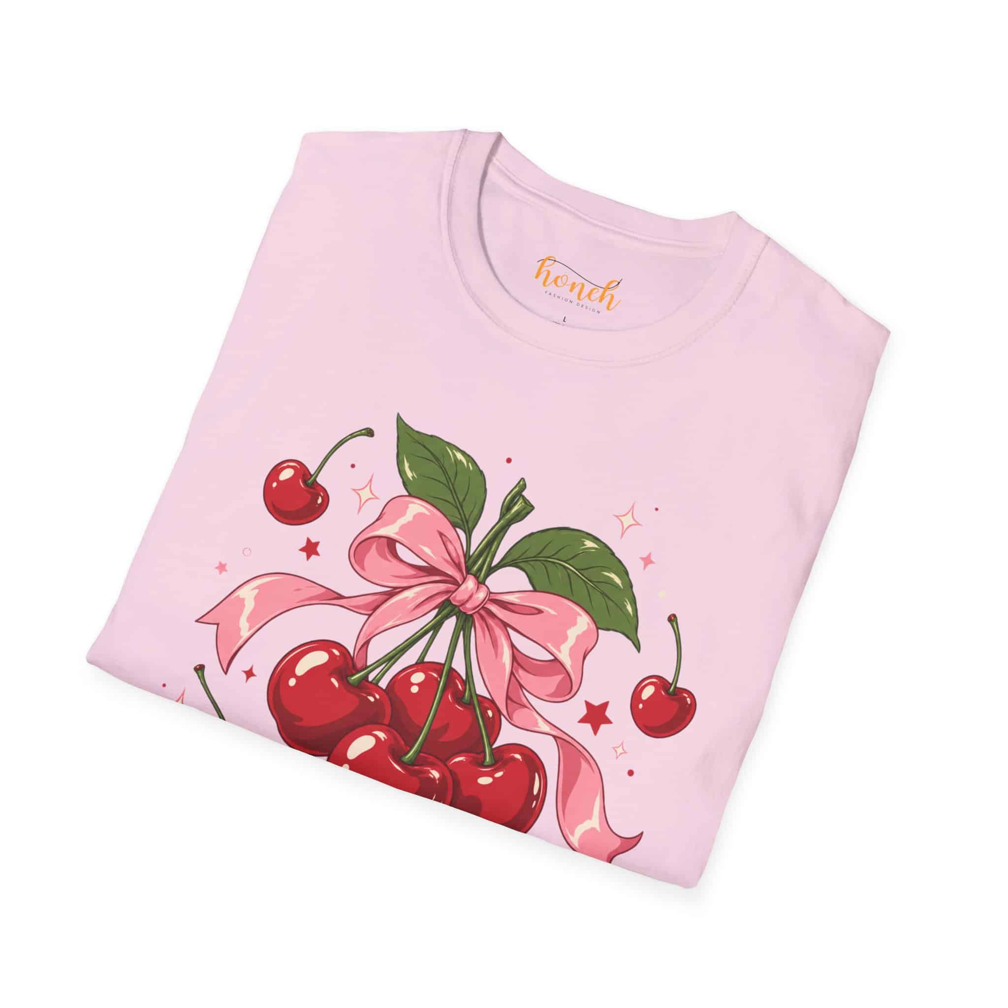 Cherry Pop Unisex Softstyle T-Shirt - Retro Cherry Graphic Tee - Image 29